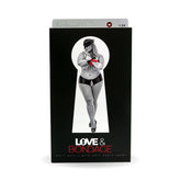 Bondage Set Split Back Liquid Onyx Black Booty Short Queen Size Costumes