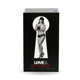 Bondage Set Split Back Liquid Onyx Black Booty Short S/M Costumes