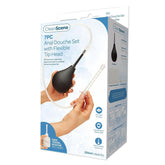 CleanScene 7 Piece Anal Douche Set – Flexible Silicone Tip with 225 ml Capacity and Travel Douche Included Anal Douche Black Douches