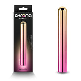 Chroma Sunrise Large 13.8 cm Metallic Pink/Gold Vibrator Coloured BULLETS