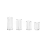 Cockcage Spacers Clear 4 Pc with Sizes 11.8mm to 21.4mm Clear Cages