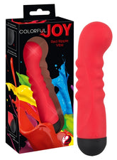 Colorful Joy Red Ripple Vibe with Vibrant Colors and Compact Size Vibrators