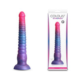 Colours Stacked 9 Inch Dildo Pink Blue Fantasy Dildo Coloured DONGS