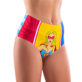 Comics Wonder Girl Hi-Briefs in Sizes S to XL Large Panties