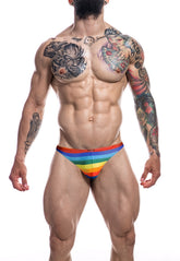 Cut For Men Classic Thong Rainbow Medium Mens G-Strings