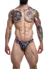 Cut For Men Low Rise Bikini Brief Tattoo Pattern Small Mens Briefs