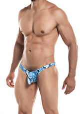 Cut for Men Pouch Enhancing Thong Snake Print Small Mens G-Strings
