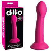 Dillio 6 Inch Please Her Pink Dong 15.2 Centimeters Pink Dongs Neutral