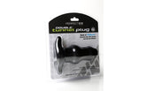 Double Tunnel Plug Double XL Black Butt Plugs - Hollow