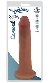 Easy Riders 8 Inch Slim Bioskin Dong Caramel Color Dongs Realistic