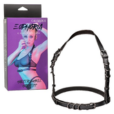 Euphoria Collection Halter Buckle Harness Vegan Leather with Velvet Interior Adjustable 25.5 Inch Strap and 39.5 Inch Underbust Womens Harnesses