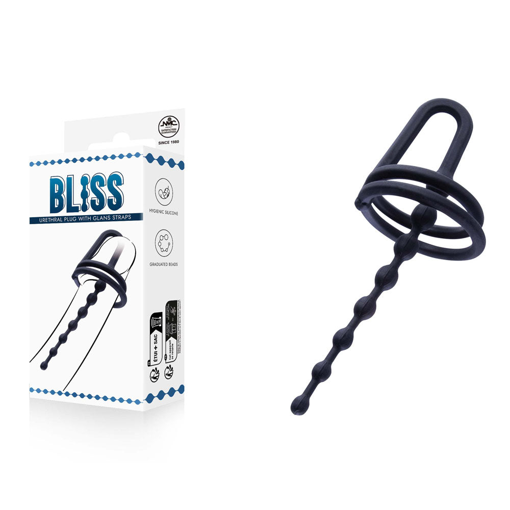 Bliss Urethral Plug with Glans Ring – Premium Urethral Plug for Experienced Users Black BONDAGE-TOYS Bliss Urethral Plug with Glans Ring – Premium Urethral Plug for Experienced Users Black BONDAGE-TOYS