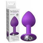Fantasy For Her Little Gem Medium Plug Purple 8.1 cm Butt Plug > Anal Range > Jewel Butt Plugs