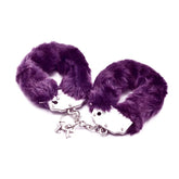 Fetish Pleasure Fluffy Hand Cuffs in Purple Purple > Bondage Gear > Restraints