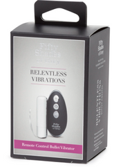 Fifty Shades Of Grey Remote Control Bullet Vibrator Black BULLETS