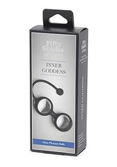 Fifty Shades of Grey Inner Goddess Glass Pleasure Balls Black > Sex Toys For Ladies > Kegel Exercise