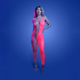 Glow Hyperdrive Bodystocking (Neon Pink) – UV Reactive Bodystocking One Size Pink > Clothes > Bodies and Playsuits