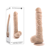 Gender X 10'' FLEXSKIN POSEABLE TRUE FEEL - Light Dildo Flesh > Realistic Dildos and Vibes > Penis Dildo