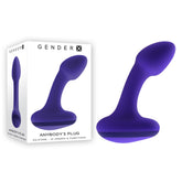 Gender X ANYBODYS PLUG 11.4cm Waterproof Vibrating Toy Blue Butt Plugs - Vibrating