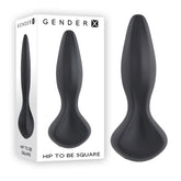 Gender X HIP TO BE SQUARE - 6 Inch Vibrating Plug Butt Plugs - Vibrating