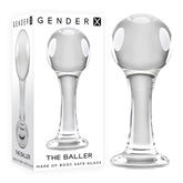 Gender X The Baller Glass 11 Centimeter Anal Plug Clear > Sex Toys > Glass