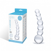 Glas 5 Inch Curved Beaded Dildo Hypoallergenic Glass Toy DONGS Glass