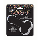 Glitterati Penis Cookie Cutter for Fun Baking and Unique Party Treats Chrome Party Supplies