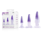 Glitzy Trainer 3 in 1 Dong Kit Set Purple with Three Graduated Sizes and Two Tone Color DONGS