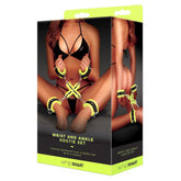 Glow In The Dark Hogtie With Wrist Buckle Cuffs Green > Bondage Gear > Restraints