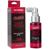 GoodHead Deep Throat Spray 59 ml - Wild Cherry Flavor Oral Gels & Sprays