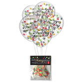 Happy Birthday Confetti Balloons Adult Party Decor Default Title Party Supplies