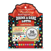 Happy Fucking Birthday Lotto – Party Game Drinking Game Party Supplies