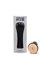High Rize Pleasure Cup with Textured Interior and Discreet Black Case Strokers - Cup|Egg