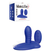 Adam & Eve The Midnight Rider – USB Rechargeable Remote-Controlled Rideable Vibrator Blue Vibrating Pads