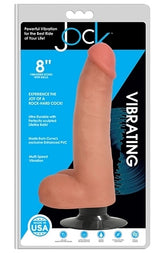 Jock 8 Inch Vibrating Dong With Balls in Vanilla DONGS