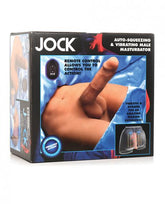 Jock Vibrating and Squeezing Male Masturbator with Poseable Dildo Medium Assturbators