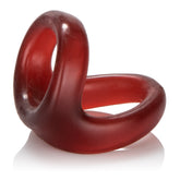 Colt Snug Tugger Red Double Cock Ring with Scrotum Support Stretchy Comfortable Size COCK RINGS Sling