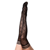 Kixies Anna Sheer Diamond Thigh Highs Size A Hosiery