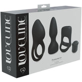 LOVELINE Pleasure Kit - Couples Kit - Black for Sensational Fun Black Couples Toys