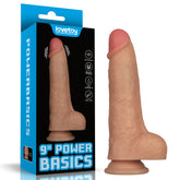 Power Basics 9 Inch Vibrating Dildo – Realistic Design Dildo Flesh > Realistic Dildos and Vibes > Realistic Vibrators