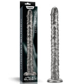 Vibrax Slider King Sized – 16 Inch USB Rechargeable Vibrating Dildo Grey > Dildos > Oversized Toys