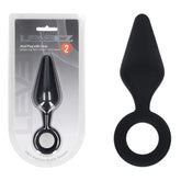 LEVELZ Silicone Anal Plug Large – Slim Large Butt Plug Black > Anal Range > Butt Plugs