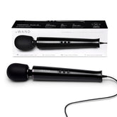 Le Wand Plug-In Black Powerful Vibrating Massager with 8-Foot Cord Electric Massager