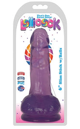 Lollicock 6 Inch Slim Stick With Balls Grape Ice DONGS