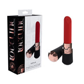Lovelive Dahlia Red 12.5 cm Lipstick Vibrator Black BULLETS