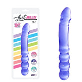 Lust Jelly PVC 9.5 Inch Double Dong Purple Ergonomic Flexible Shaft Phthalate Free Double Dongs