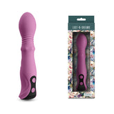 Lust N Dreams Cadence Blush 18.2 Centimeter Thrusting and Sliding Vibrator Purple DONGS Thrusting