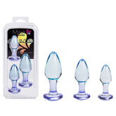 Maia BUTTIES 3 Piece Acrylic Anal Plug Set 3.25-4.5 Inch Clear > Anal Range > Butt Plug Kits