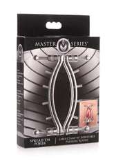Master Series Spread 'Em Poker Labia Clamp with Adjustable Pressure Screws Stainless Steel Medical Themed