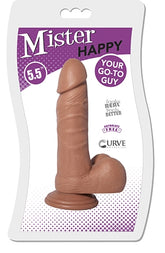 Mister Happy Caramel 5.5 Inch Insertable Realistic Suction Cup Dildo Dongs Realistic